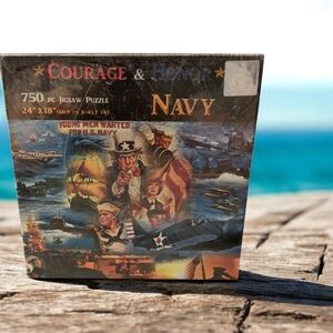 Courage & Honor Navy Jigsaw Puzzle